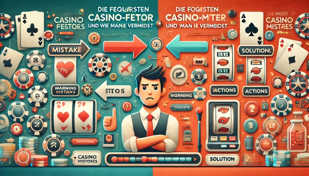 DALLE 20250327 141018 An informative and eyecatching 169 banner image for a blog post titled Die häufigsten CasinoFehler und wie man sie vermeidet The most common cas Vpncasinosde